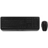 GENTIX - Desktop set - Wireless - AZERTY - Black