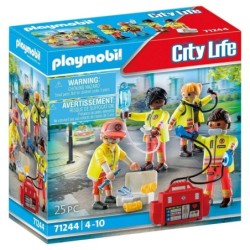 Playset Playmobil 71244 City Life Rescue Team 25 Pezzi