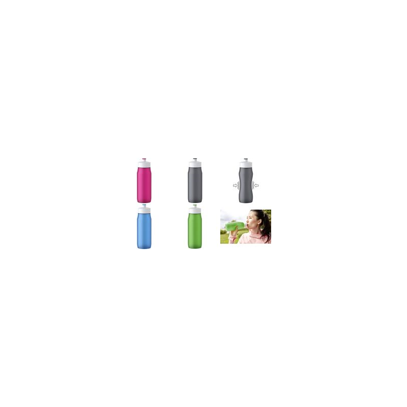 Emsa Squeeze Bottle 0,6 L Blu, PE, Blu, 6,5 x 6,5 x 21,9 cm