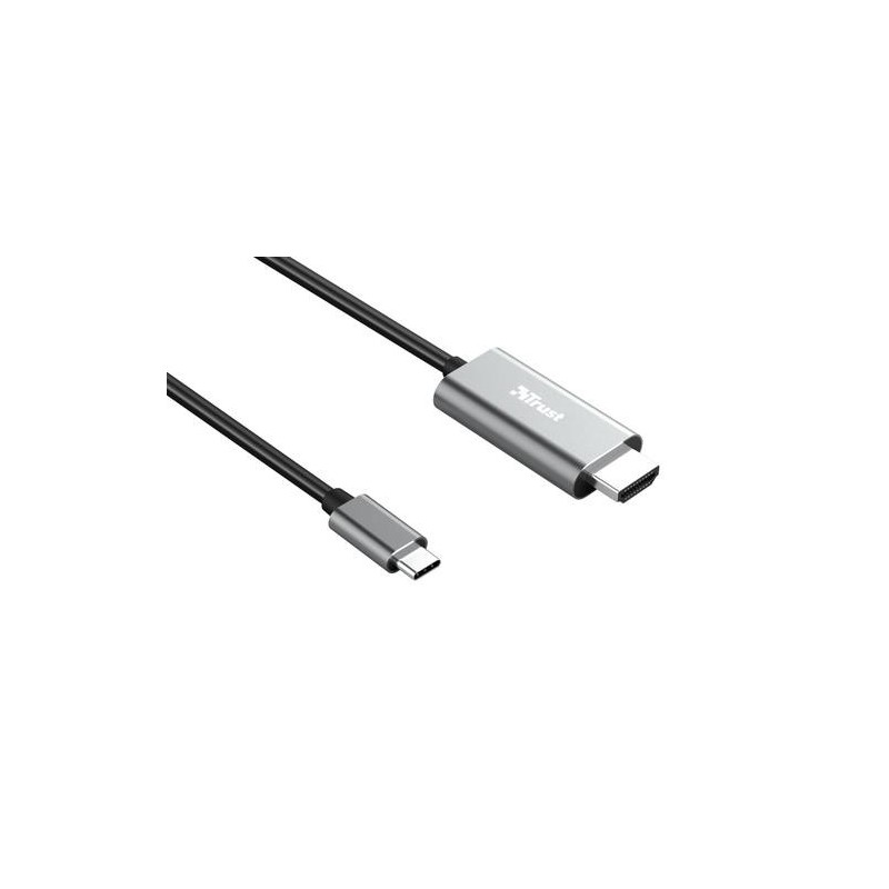 Trust Calyx adattatore grafico USB Nero, Metallico