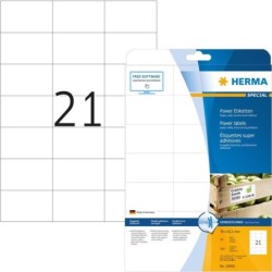 Etichette HERMA A4 bianco 70x42,3 mm carta adesiva estremamente resis