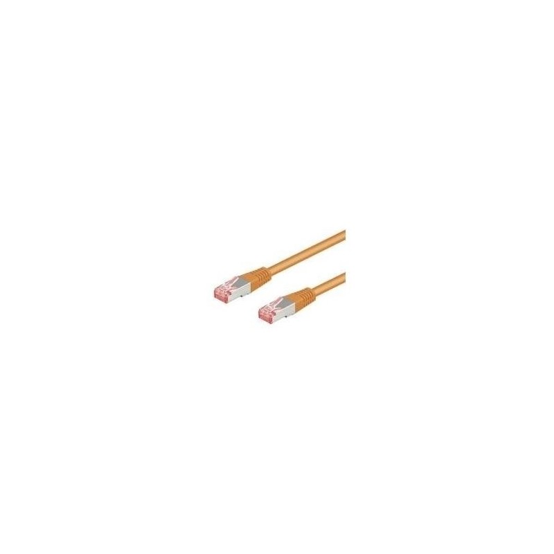 Cavo patch CAT6 0,5 m arancione S/FTP 2xRJ45, PVC, CCA