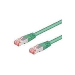 Cavo patch CAT6 10,0 m verde S/FTP 2xRJ45, PVC, CCA