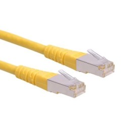 Patch Cord ROLINE S/FTP (PiMF) Cat.6/Classe E, giallo, 0,5 m