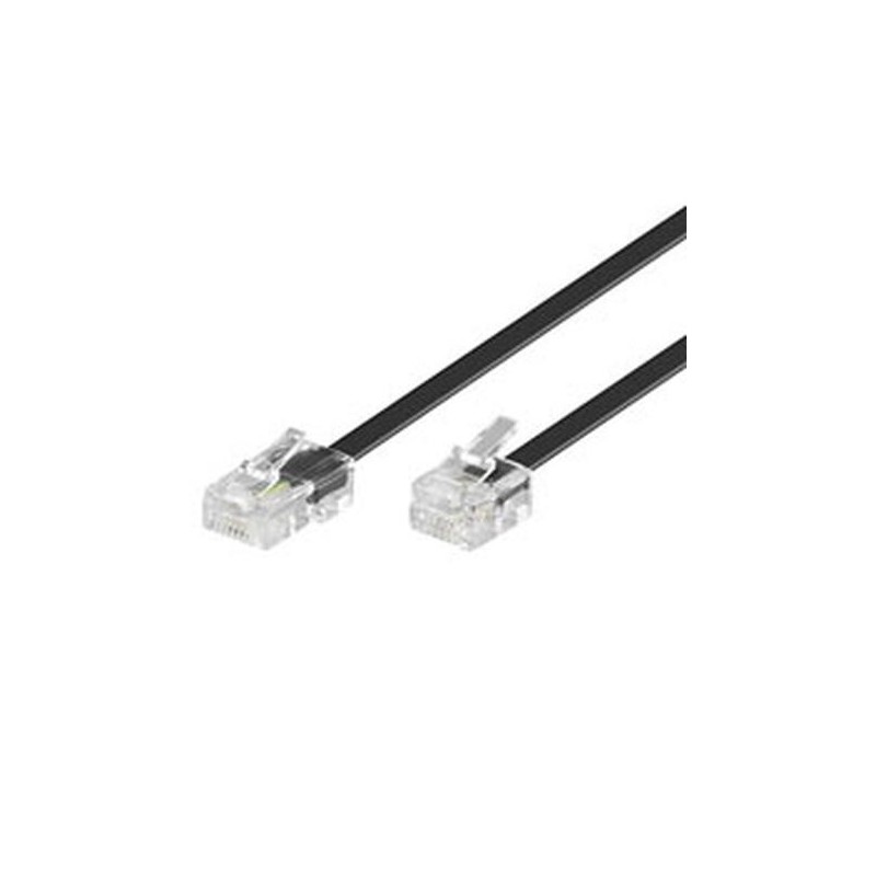 Cavo modulare Goobay. RJ45/RJ11. MM. Nero. 6,0 m