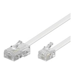 Cavo modulare Goobay. RJ45/RJ11. MM. Bianco. 3,0 m