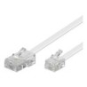 Cavo modulare Goobay. RJ45/RJ11. MM. Bianco. 3,0 m