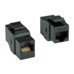 ROLINE RJ45 Keystone Modular Coupler, Cat.6/Classe E, UTP, nero