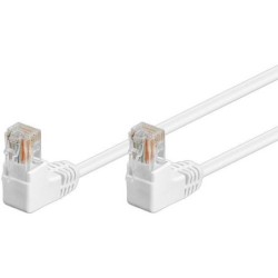 Goobay U/UTP Patch Cord Cat5e. 2xAngolato. Bianco 5,0 m