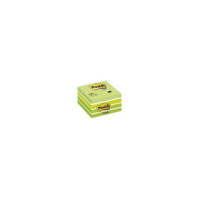 Foglietti riposizionabili Post-it&Acirc;&reg; Notes Cubo 76x76 mm verde paste