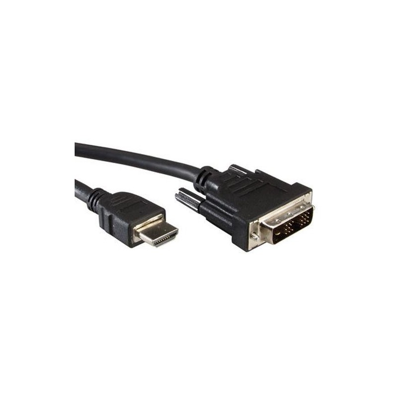 VALUE Cavo DVI, DVI (18 1) - HDMI, M/M, 5m