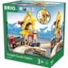 Set di Costruzioni Brio Freight Loading Crane Multicolore Multi 6 Pez