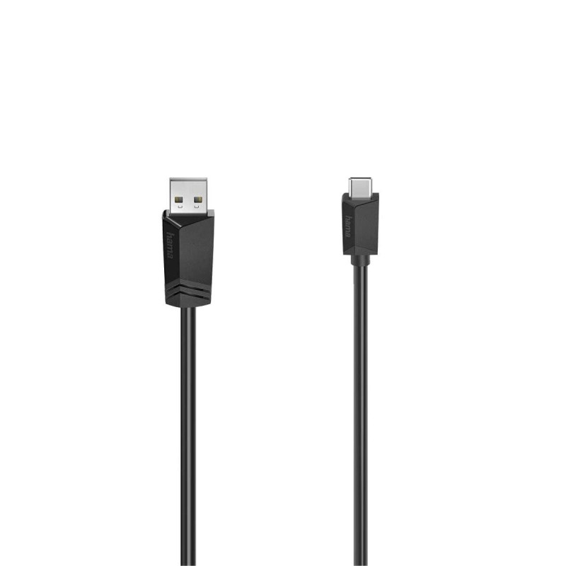 Cavo USB A con USB C Hama 1,5 m Nero