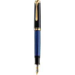 Pelikan 995324 penna stilografica Souver&Atilde;&curren;n 600, nero-blu, pennino