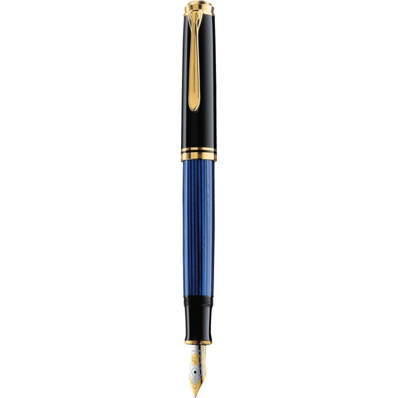 Pelikan 995324 penna stilografica Souver&Atilde;&curren;n 600, nero-blu, pennino