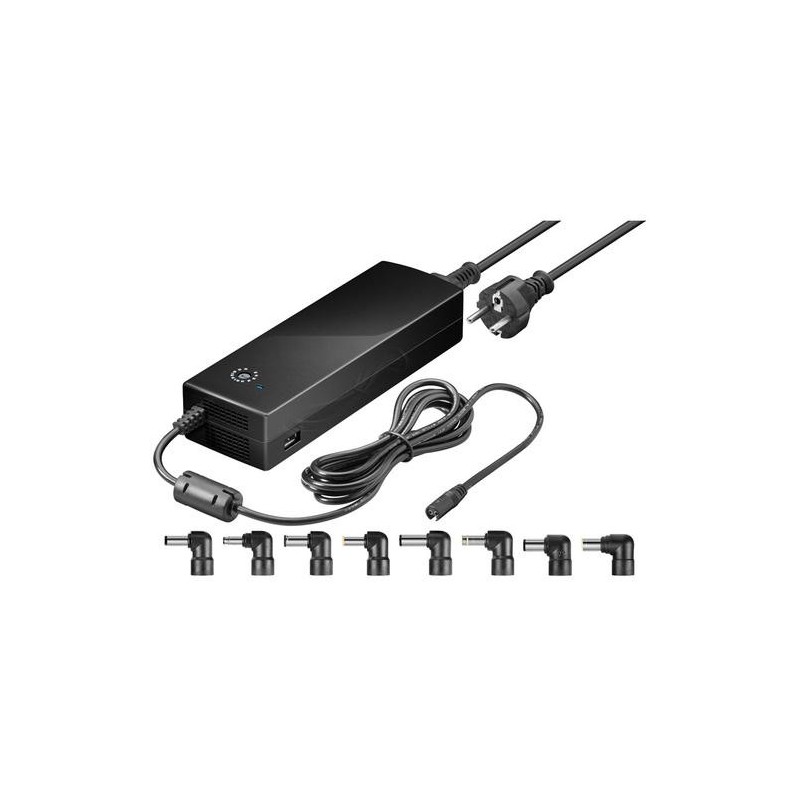 Alimentatore per notebook Goobay da 150 W. 12-24V. Nero