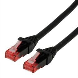 ROLINE UTP PatchCord Cat.6/Component Level, LSOH, nero, 0.5m