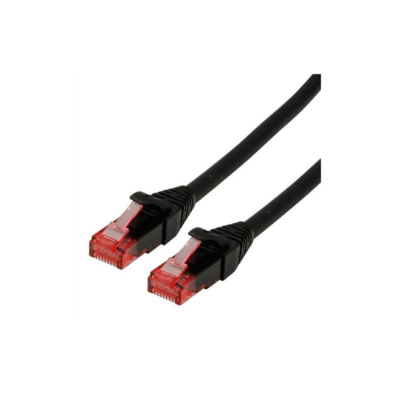 ROLINE UTP PatchCord Cat.6/Component Level, LSOH, nero, 0.5m