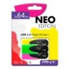 Memoria USB PNY Nero Multicolore 64 GB