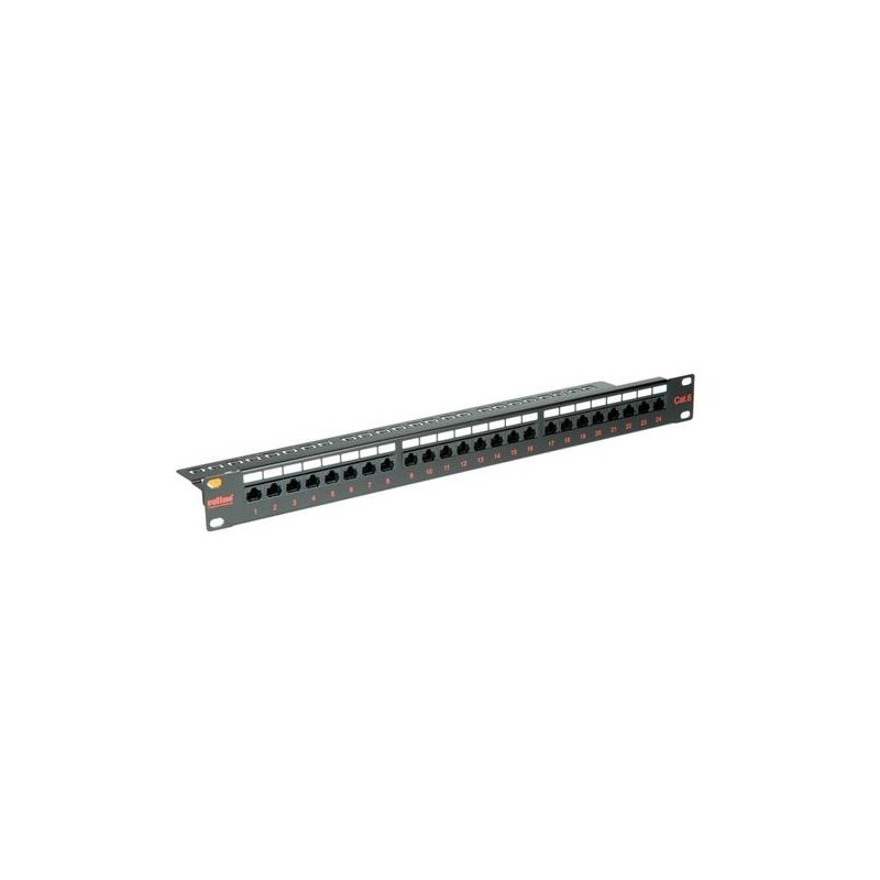 Patchpanel ROLINE 19&quot;, Cat.6/Classe E, 24 porte, UTP, nero