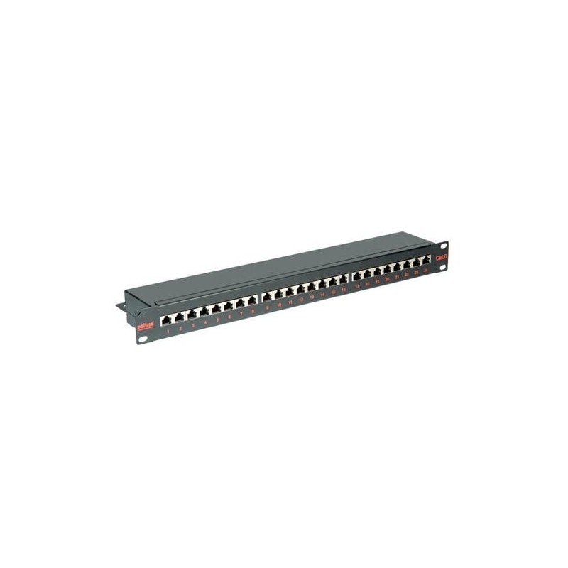 Patchpanel ROLINE 19&quot;, Cat.6/Classe E, 24 porte, STP, nero