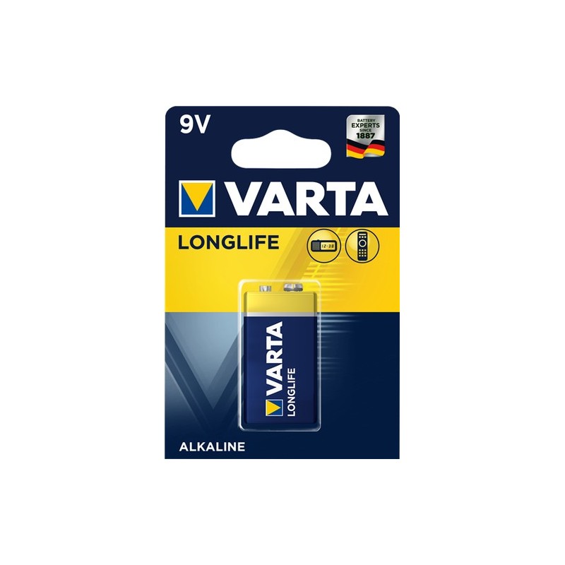 Varta Longlife Extra 9V Batteria monouso Alcalino