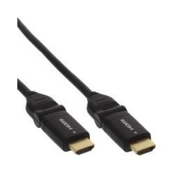 Cavo HDMI-HS con. Et. - ST-ST - conn. - nero - flessibile. gomito - 1