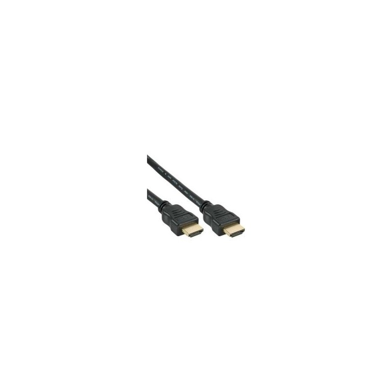 Cavo HDMI High Speed ​​con Ethernet - ST - ST - nero - oro - 2m