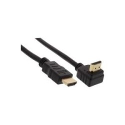 Cavo HDMI HS - angolato - con connettore Eth. - ST - ST - zincato con