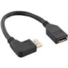 Cavo adattatore DisplayPort 1.4 ST-BU - 8K4K - angolato a sinistra