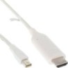 Cavo convertitore Mini DisplayPort a HDMI - bianco - 2 m - 4K2K - con