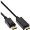 Cavo convertitore DisplayPort a HDMI - 4K-60Hz - nero - 1 m