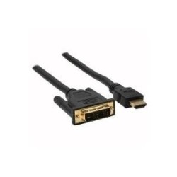 Cavo HDMI-DVI - contatti dorati - HDMI ST a DVI 18+1 ST - 0,5 m