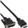 Cavo adattatore HDMI-DVI - da spina HDMI a spina DVI 18+1 - 1,5 m