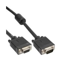 Prolunga S-VGA - spina HD a 15 pin - presa - nera - 0,3 m