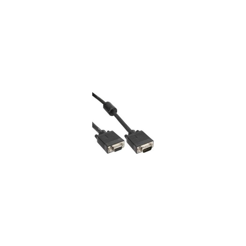 Prolunga S-VGA - spina HD a 15 pin - presa - nera - 0,3 m