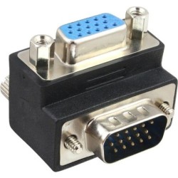 Adattatore VGA presa-spina 90&deg; angolo 15 pin