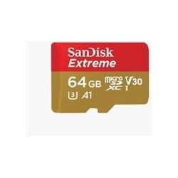 Sandisk Extreme R100 MicroSDXC 64 GB Kit, UHS-I U3, A1, Classe 10