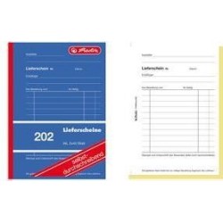 herlitz Formularbuch Lieferschein mit Empfangsschein 883520 DIN A5 2x