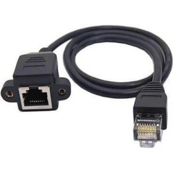 ALLNET TP Stecker auf Buchse LAN Ethernet Verl&auml;ngerungskabel mit Fro