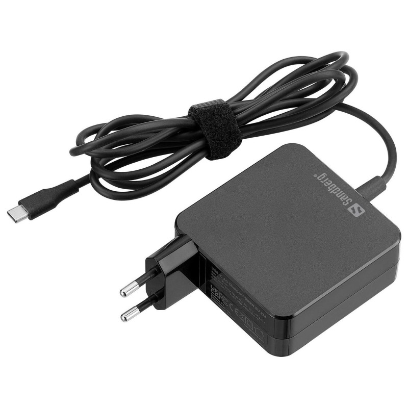 Sandberg USB-C AC Charger PD65W EU 2M Nero Interno