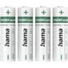 Hama NiMH AA Mignon Rechargeable Batteries [4-Pack], 2500mAh, 1.2V