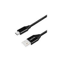 LogiLink USB 2.0 USB-kabel 30cm Sort