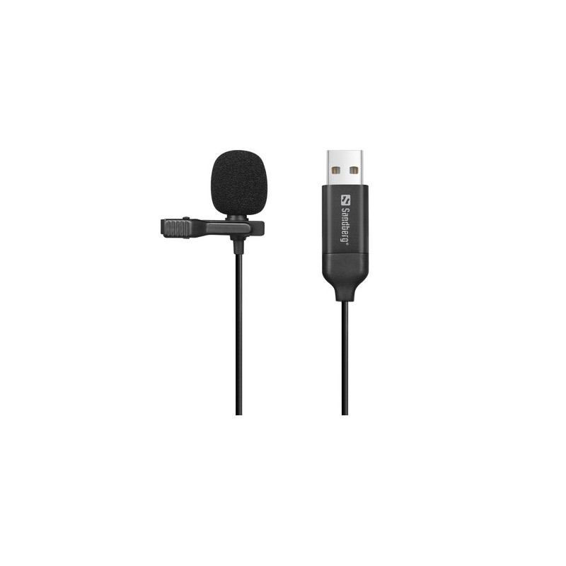 Sandberg Streamer USB Clip Microphone