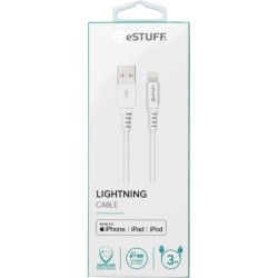 eSTUFF ES601304 cavo Lightning 3 m Bianco (Lightning Cable MFI 3m Whi