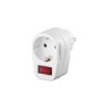 Adattatore presa di sicurezza, bianco230V / 16A / 3500W