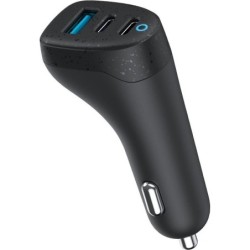 INFINITE Tripple Car Charger - 100 W 2 x USB-C + 1 x USB-A - Warrant