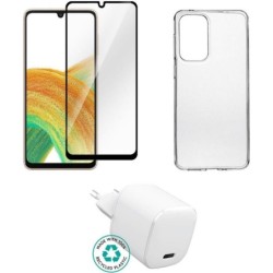 Cover for Kit for Samsung Galaxy A53 - 5G. Charger, Cover, Glass. - B