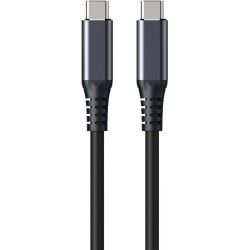 INFINITE USB-C Cable 1m, USB4 - Gen2, 100W, 20Gbps Black. - Recycled 