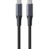 INFINITE USB-C Cable 1m, USB4 - Gen2, 100W, 20Gbps Black. - Recycled 